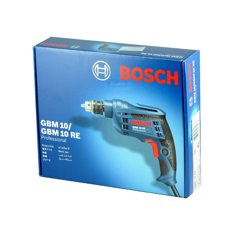 德国BOSCH博世手电钻 GBM10RE 带正反转调速 450W 10mm夹头