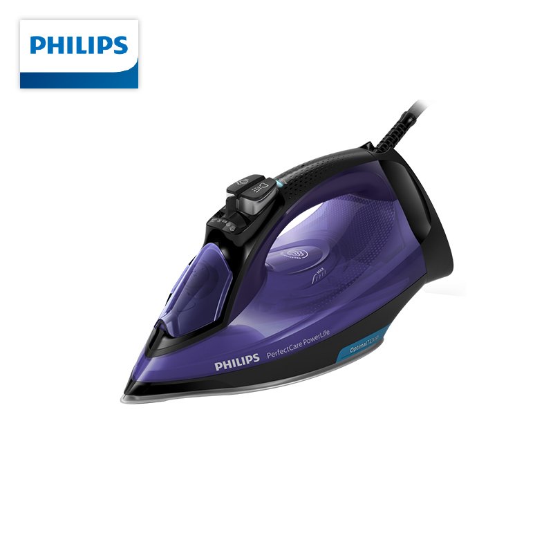 飞利浦 (PHILIPS)蒸汽电熨斗家用 原装进口家用挂烫机智能温控平熨挂烫二合一 入门款智能控温V93N07