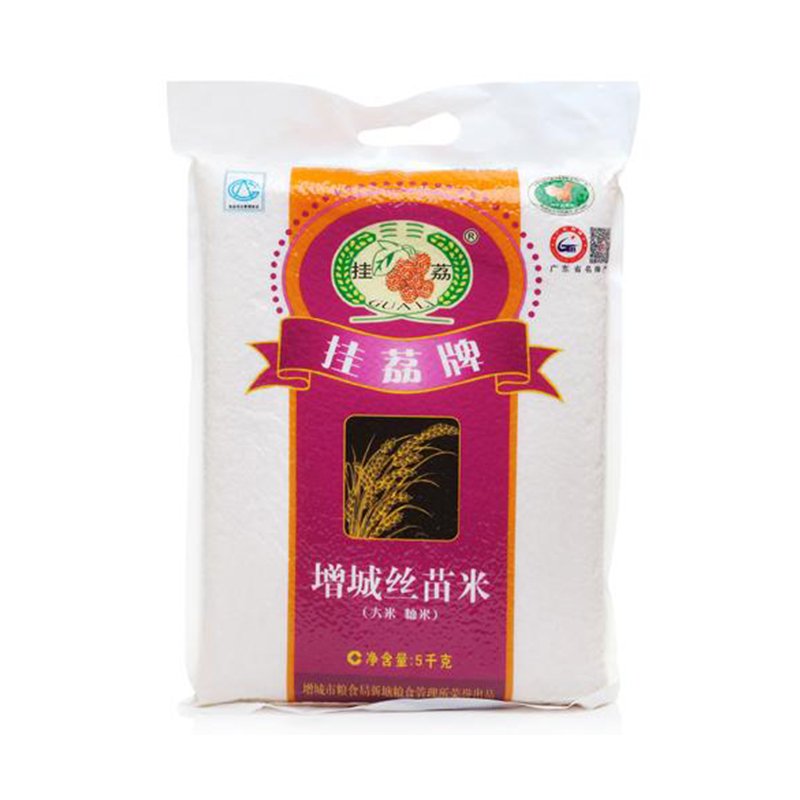 挂荔牌增城丝苗米5kg/袋