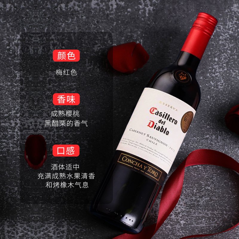 红魔鬼/Casillero del Diablo Cabernet Sauvignon 赤霞珠 750ML