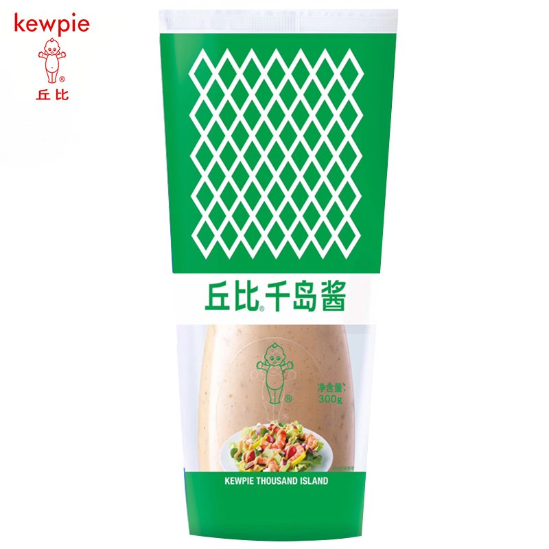 丘比（KEWPIE）千岛酱300g 凉拌蔬菜水果沙拉蘸料 沙律色拉酱方便挤压瓶装沙拉酱