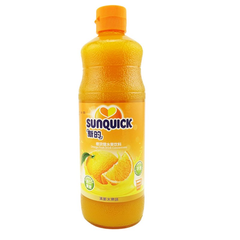 新的（sunquick）橙汁果汁840ml浓缩原料冲饮料芒果柠檬汁橙汁原浆商用果汁饮_1