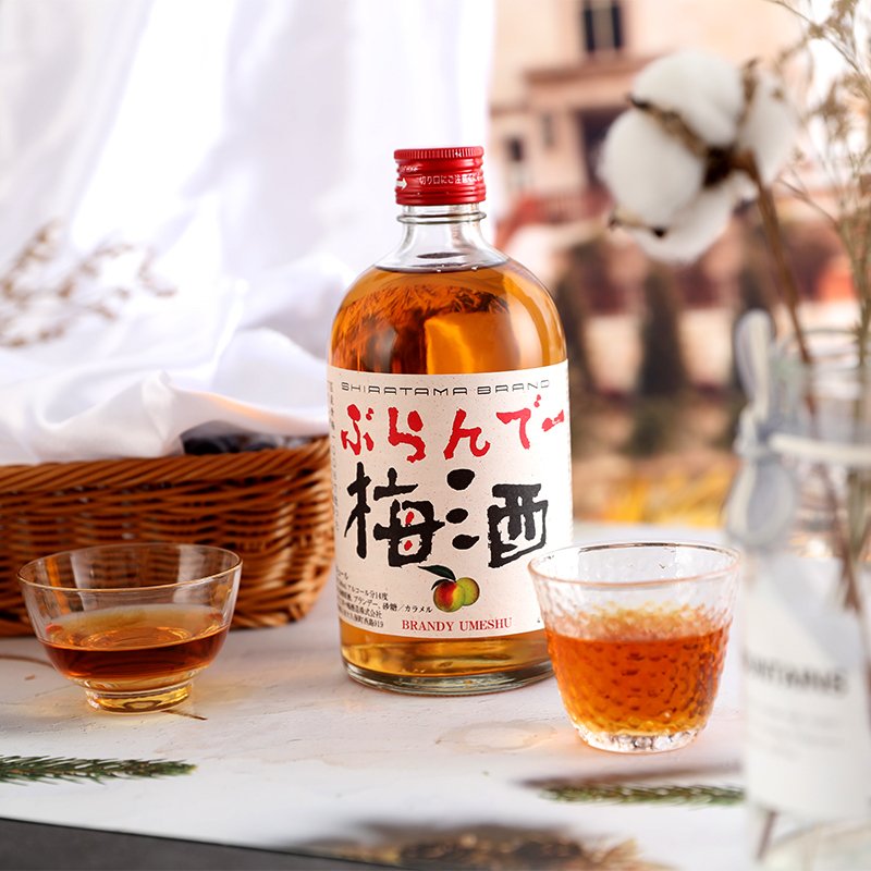 宝树行 明石白玉白兰地青梅酒500ml 日本原装进口梅酒