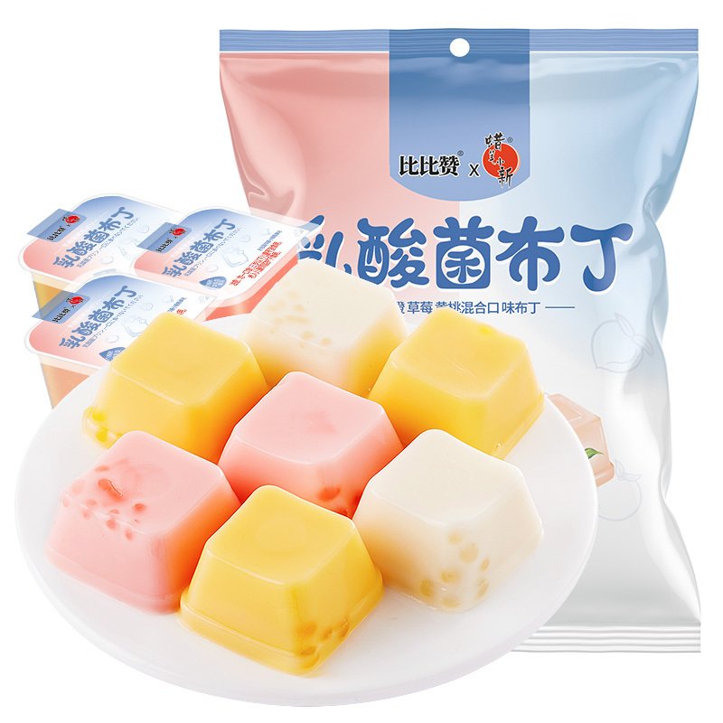 比比赞乳酸菌布丁果冻【混合味】 400g