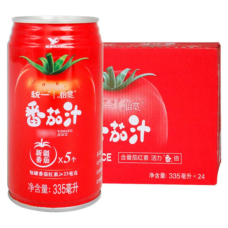 统一 番茄汁 精选新疆番茄 335ml*24罐/整箱