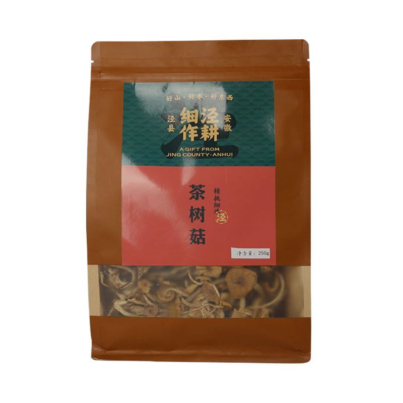 【中华特色】泾县馆 精耕细作 精挑细选茶树菇250g 山珍干货长条珍珠菇小蘑菇 菌菇特产 煲汤做菜原料