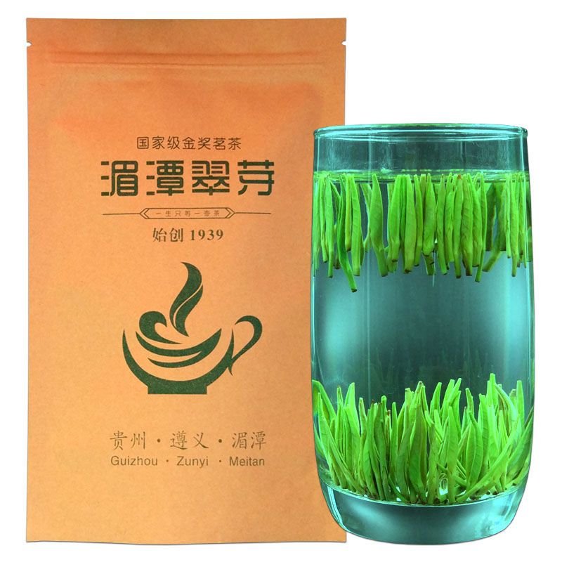 湄潭翠芽雀舌茶叶 新茶春茶贵州高山云雾毛尖茶明前清香型绿茶 250克 罐装9YSQUJ