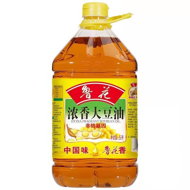 鲁花 浓香大豆油5L 三级食用大豆油 新老包装随机发货