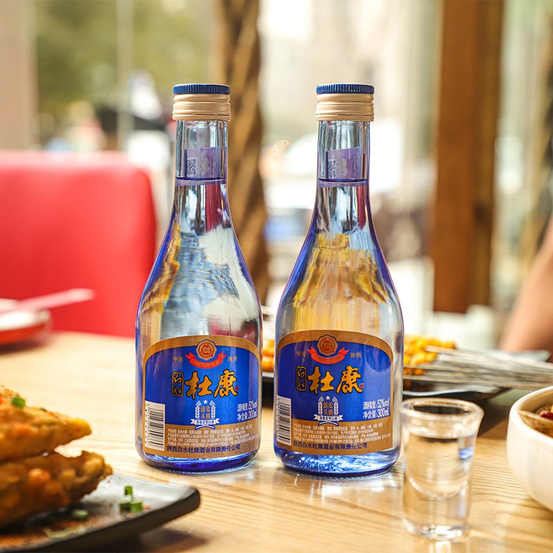 白水杜康 蓝柔头曲52度300ml*6整箱装纯粮白酒