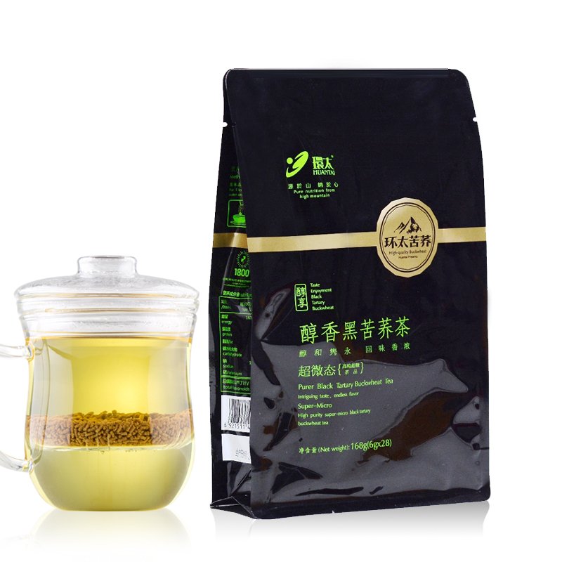 环太苦荞茶 黑苦荞茶 醇香超微态168g 28小茶包袋装 凉山花草茶