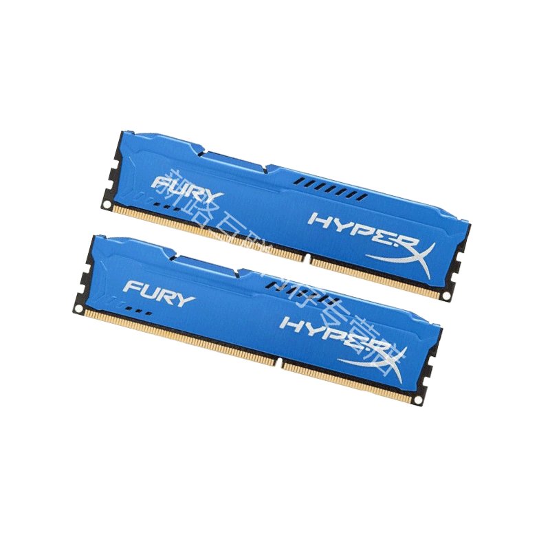 金士顿(Kingston)骇客神条 Fury系列 DDR3 1866 16GB(8Gx2条)台式机内存 蓝色