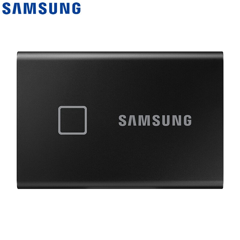 三星（SAMSUNG) 500G Type-c移动硬盘固态PSSD指纹识别T7 Touch经典黑MU-PC500K