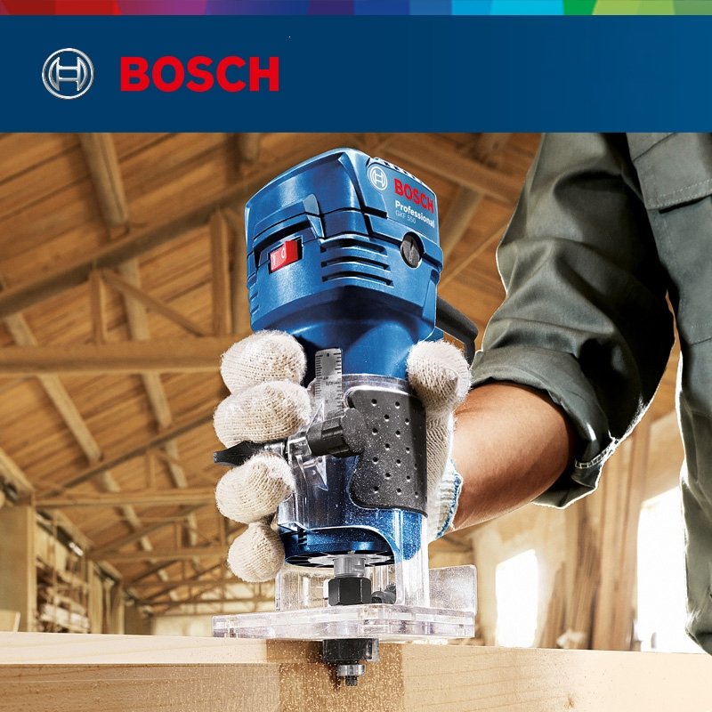 博世BOSCH原装木工电动工具修边机GKF550木工多功能开槽工具(ASc)