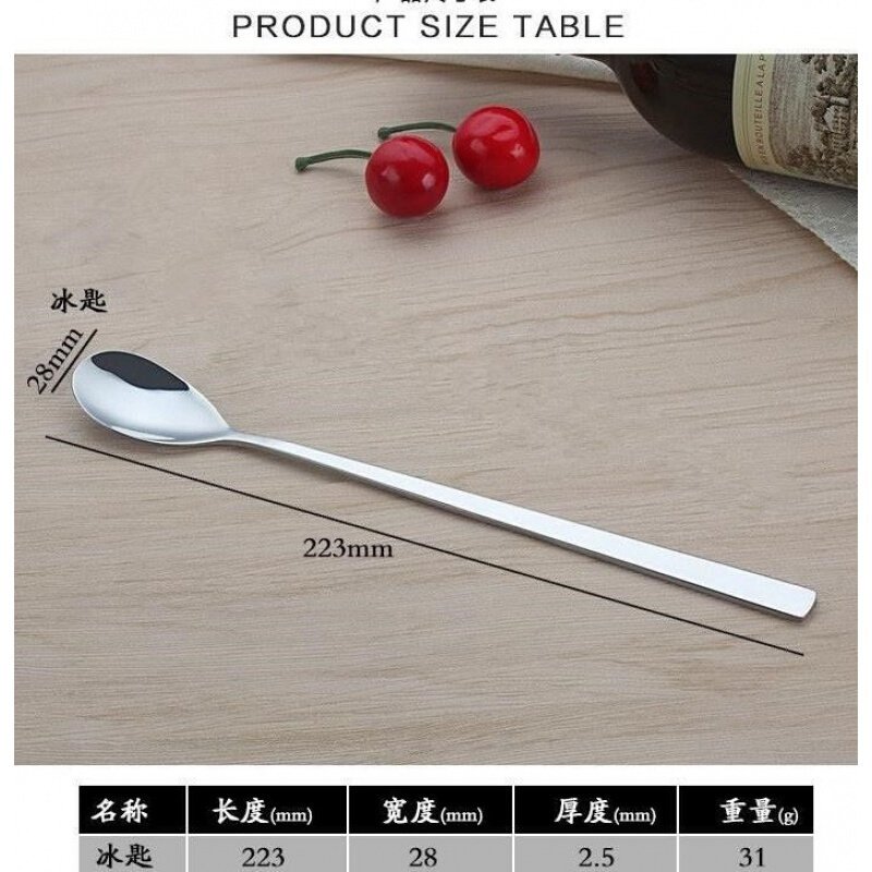 餐具试味勺厨师小勺子小号不锈钢勺小勺特小商用厨房家用茶匙调料 mini厚实款单只