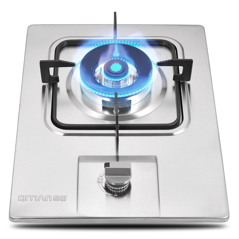 奇田（Qitian）JZY-A-D2 燃气灶液化气台嵌两用不锈钢单灶家用煤气灶4.2KW大火力（20Y)