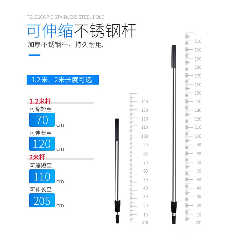 擦玻璃器阿斯卡利(ASCARI)家用搽玻璃刮水器玻璃刮玻璃清洁工具玻璃刷刮刀玻璃擦 35CM蓝色硅胶玻璃刮