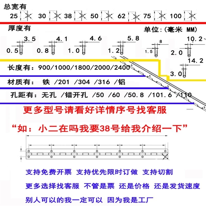 304不锈钢长合页排铰长排合页1寸加长1.2寸1.5mm钢琴柜门铰链1.8(c79)_15