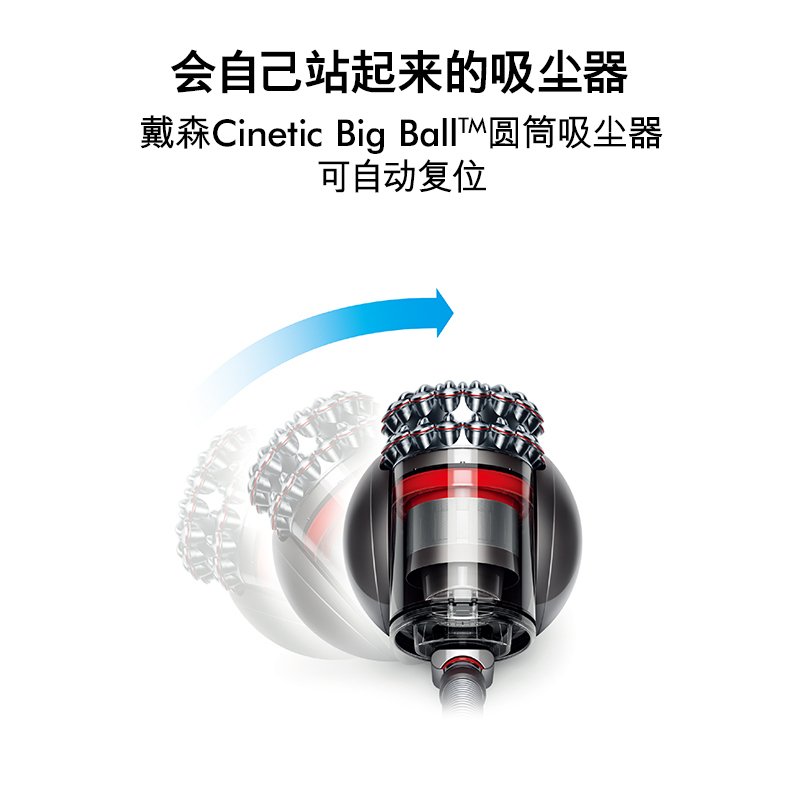 新品 戴森(Dyson) 吸尘器 CY22 卧式家用 无尘袋 圆筒 干式1300 吸尘机有助吸附小颗粒 扫地机