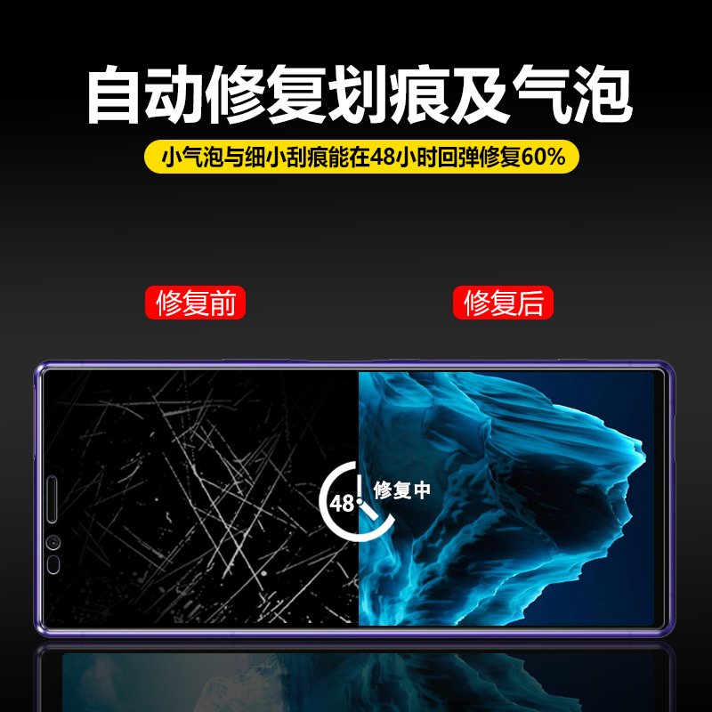 索尼Xperia1钢化膜XZ2 Premium手机膜J9110全屏覆盖水凝膜XZ3贴膜XZ2P屏幕保护膜sony_534