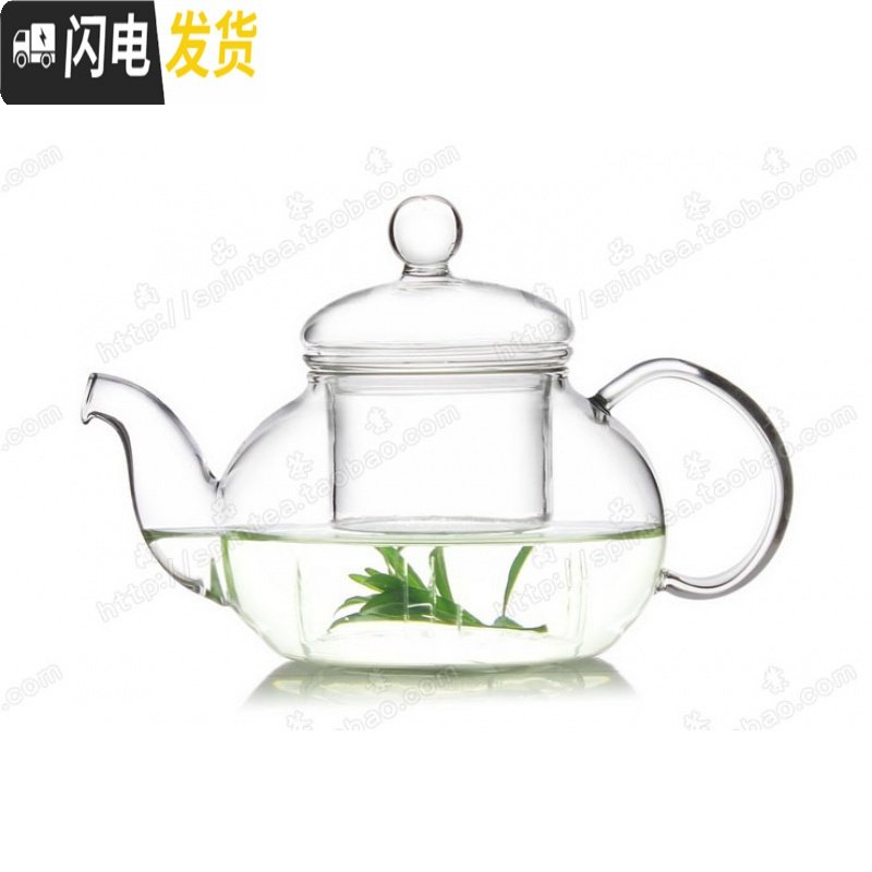 三维工匠耐热玻璃茶具花茶壶花茶杯套装水果茶壶功夫茶具泡茶杯保温送蜡烛 基础版9件套+送壶刷盖绳