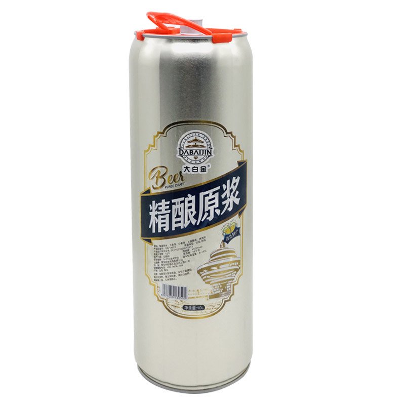 大白金青岛特产精酿原浆啤酒光印10L/20斤白啤大罐桶装