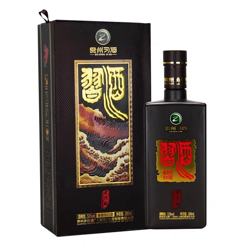 茅台集团 贵州习酒 老方瓶 53度 酱香型白酒500mlx6瓶