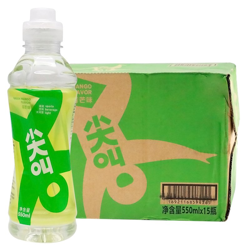 农夫山泉尖叫运动饮料青芒味550ml*15瓶整箱_0