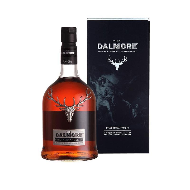 大摩(The Dalmore)亚历山大三世苏格兰单一麦芽威士忌 大摩 原瓶进口洋酒 700ml礼盒装