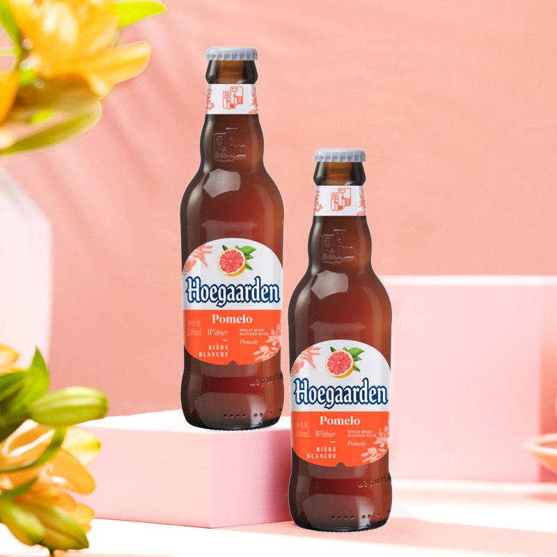 福佳（Hoegaarden）珊瑚柚啤酒248ml*6瓶