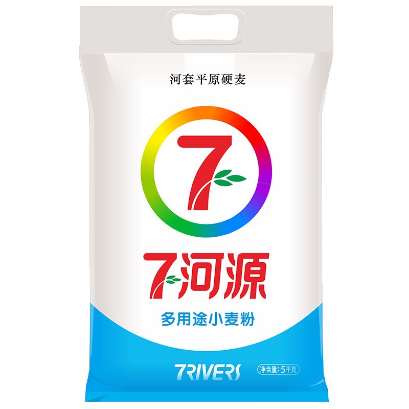 七河源 河套面粉 多用途小麦粉5kg