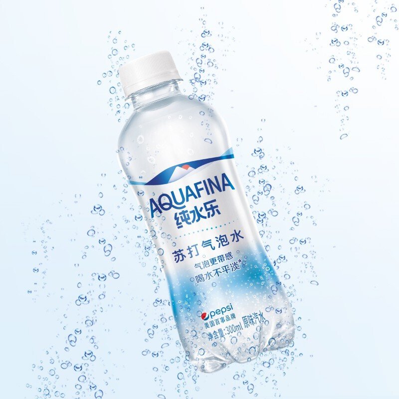 百事可乐纯水乐苏打气泡水原味汽水0脂0卡无糖饮料450ml*12瓶