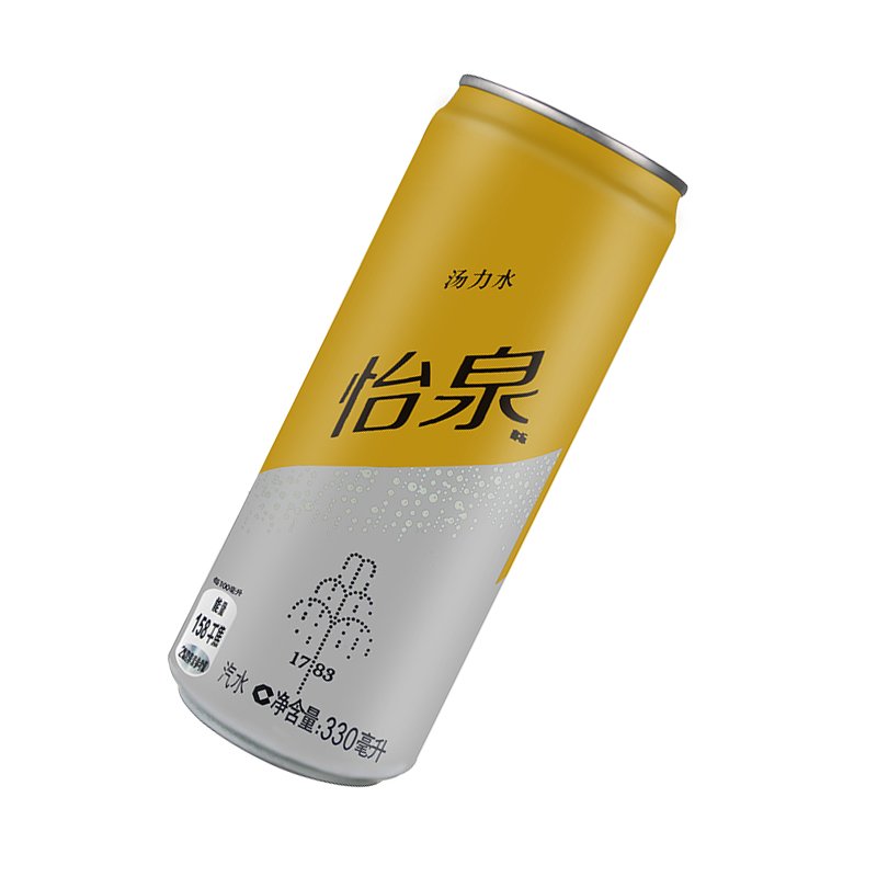 可口可乐 怡泉汤力水330ml*24听/箱 含气饮料