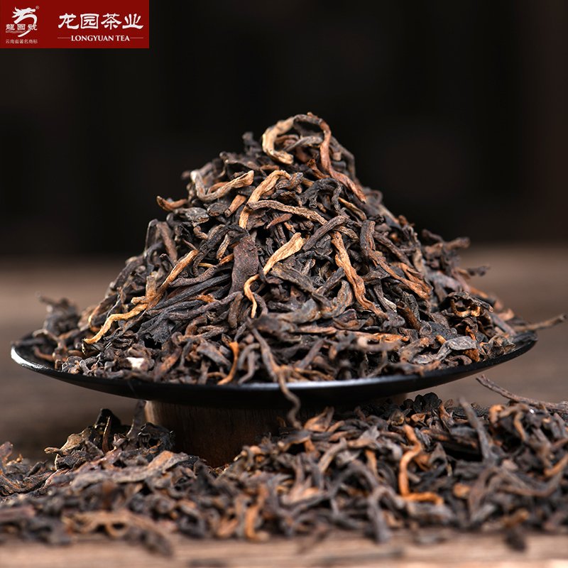 云南龙园号普洱茶 新版老普洱 散茶 熟茶 200克（早春毛茶发酵）