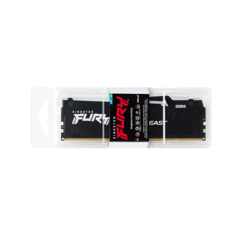 金士顿 骇客神条FURY 64G(32G×2) DDR5 5200 台式机内存条Beast野兽RGB灯条