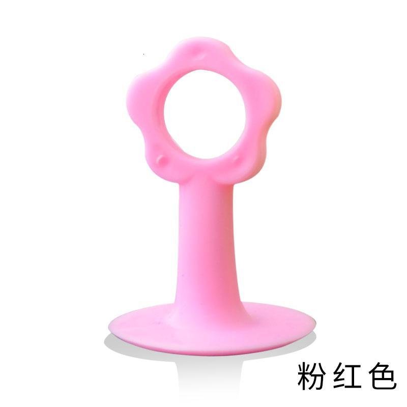 硅胶吸免打孔防撞玻璃缓冲阻塑料橡胶碰卫生间顶吸墙挡 粉红色-10个_488