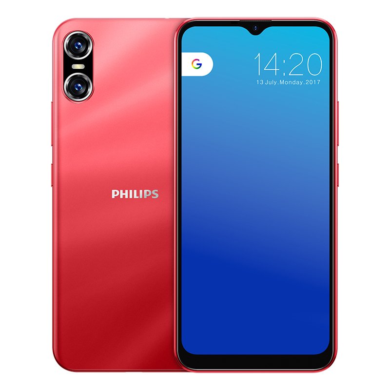 Philips/飞利浦PH1 智能手机4G全网通水滴全面屏4G+128G安卓多核学生价老人机大屏长待机 海天蓝