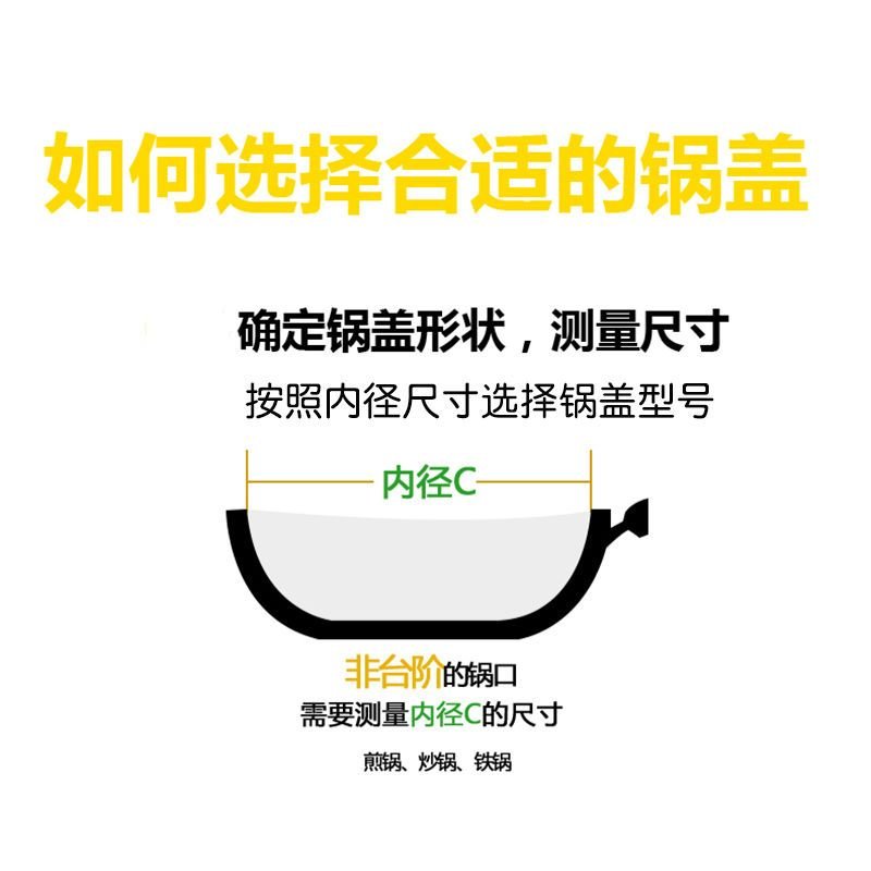 锅盖 钢化玻璃盖 透明可视可立手柄不粘锅盖炒锅盖子防爆奶锅盖 不锈钢圆珠把手 窄边钢化玻璃盖-26cm内径使用