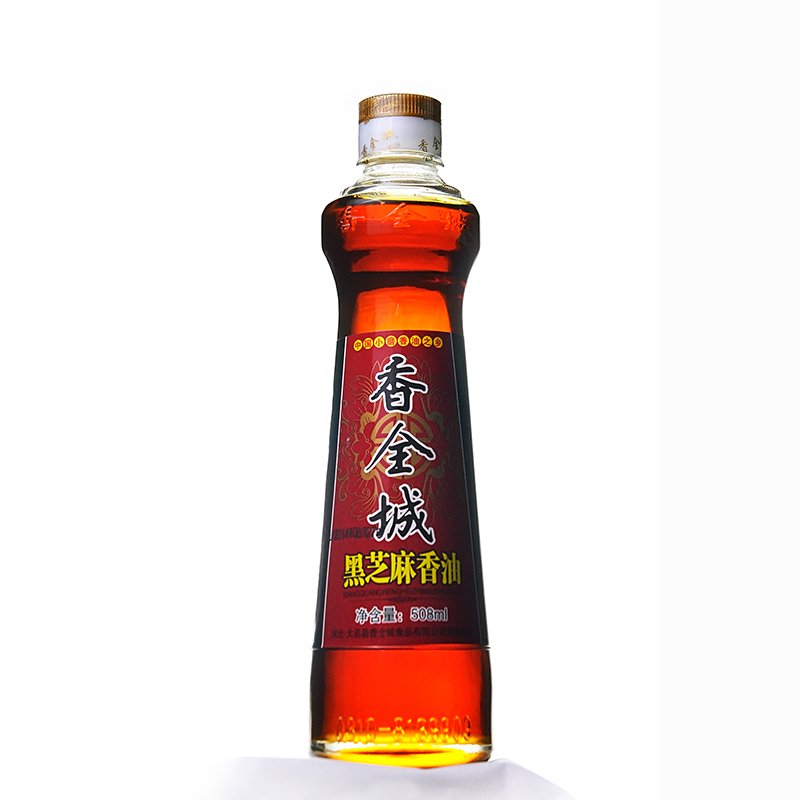 香全城 黑芝麻小磨香油508ml