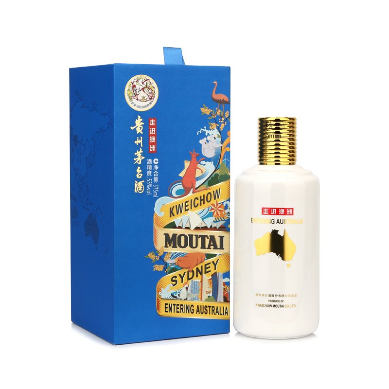 茅台（MOUTAI）贵州茅台酒走进澳洲 53度375mL 酱香型白酒 单瓶装