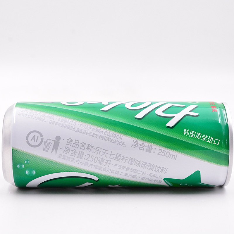 乐天(LOTTE)冰柠檬味碳酸饮料250ml*30罐