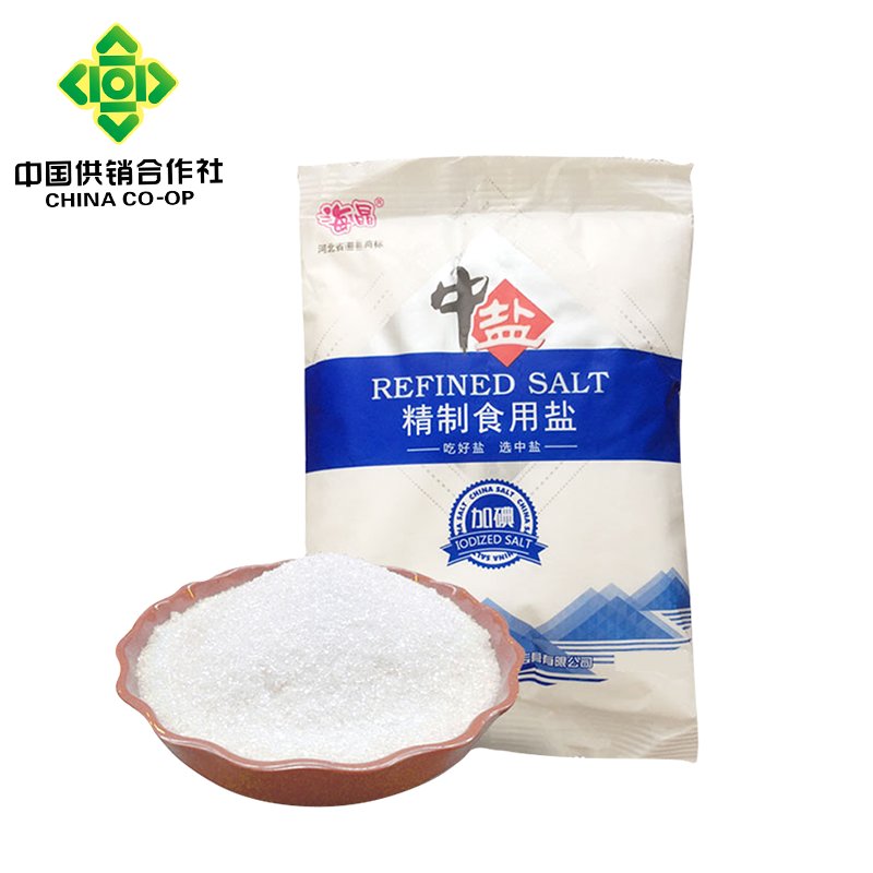 中盐 加碘精制食用盐400g*6袋