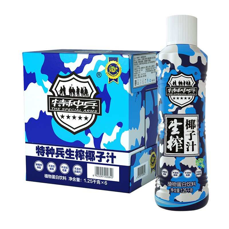 苏萨生榨椰子汁1.25L×6瓶整箱装