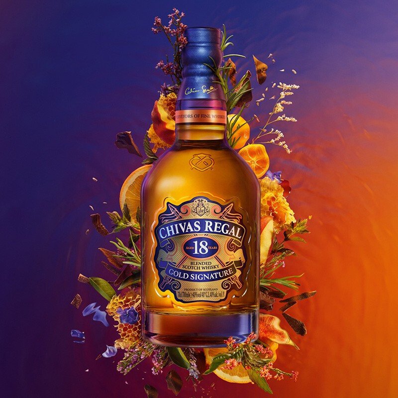 chivas芝华士18年苏格兰调和威士忌500ml 英国进口洋酒烈酒
