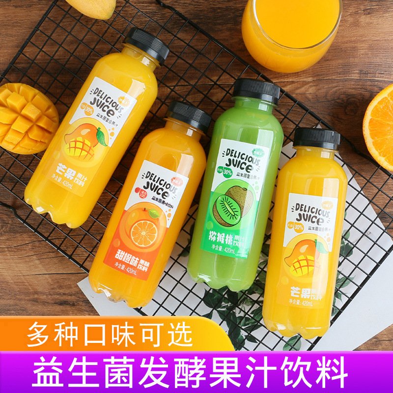 妙趣友--益生菌果汁饮料--芒果味420ML*6瓶