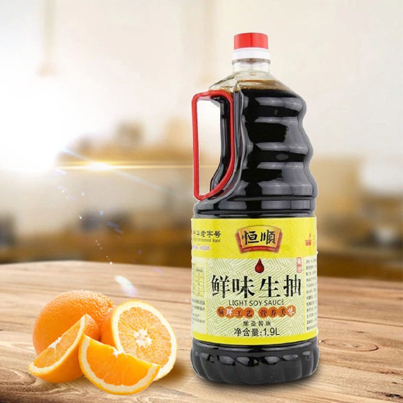 恒顺鲜味生抽1.9L 酿造酱油蘸食提鲜