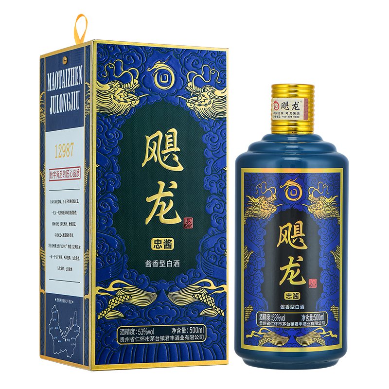 飓龙忠酱53度酱香型白酒500ml