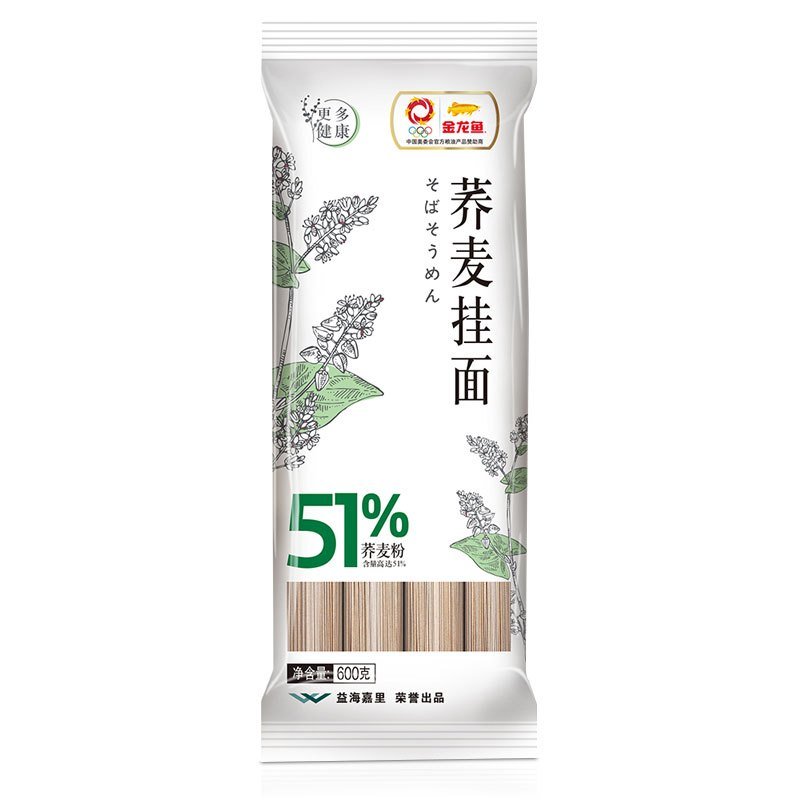 金龙鱼51优+荞麦挂面600G*3袋