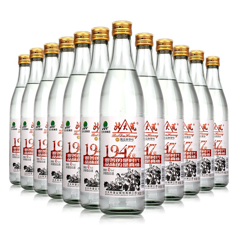 42度北大荒1947传奇酒 浓香型白酒 500毫升 纯粮酿造 东北酒