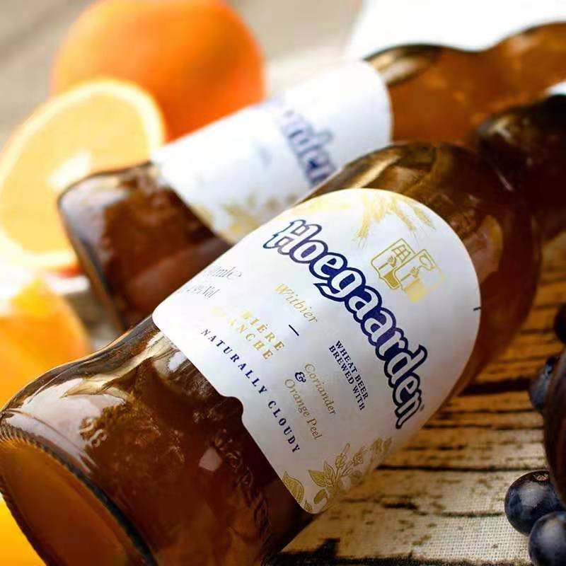 福佳（Hoegaarden）啤酒小麦精酿啤酒330ml*24瓶整箱装