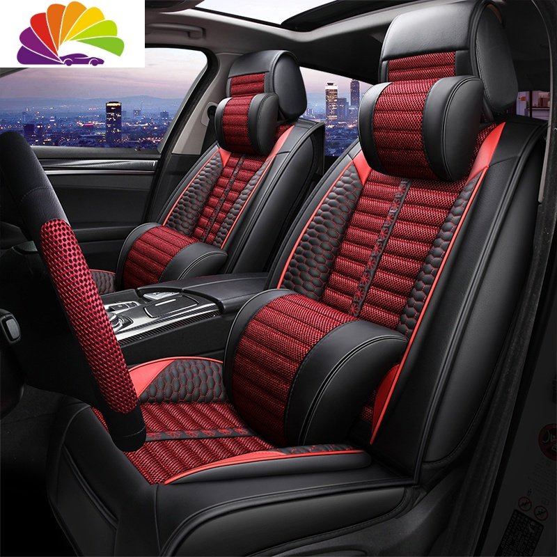 东风日产尼桑奇骏逍客劲客天籁亚麻汽车座垫四季通用全包围座椅套
